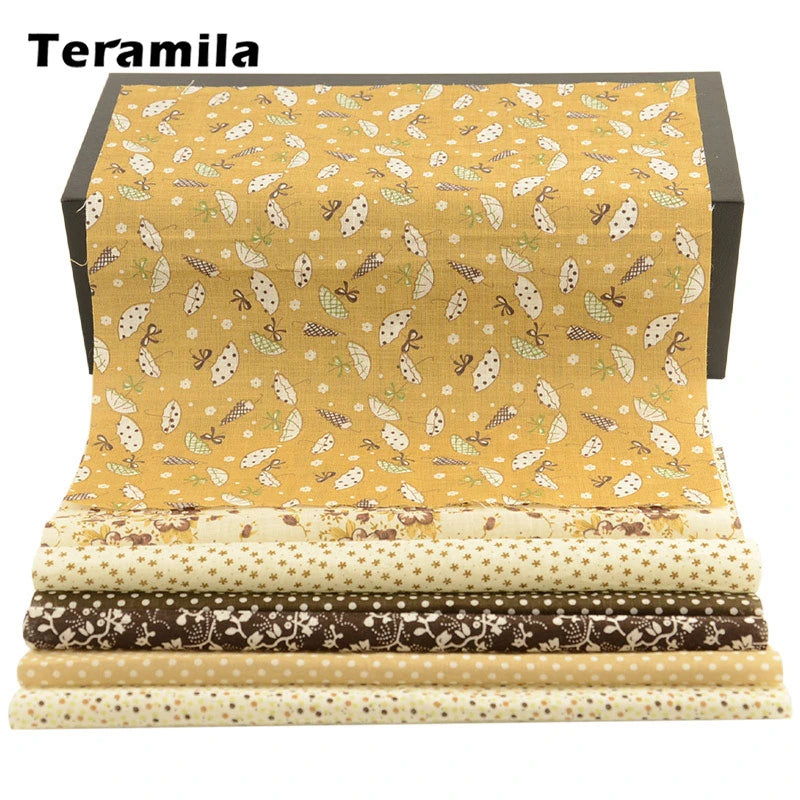 Teramila Flower Cotton Fabric – 20x25cm for Quilting & DIY Sewing