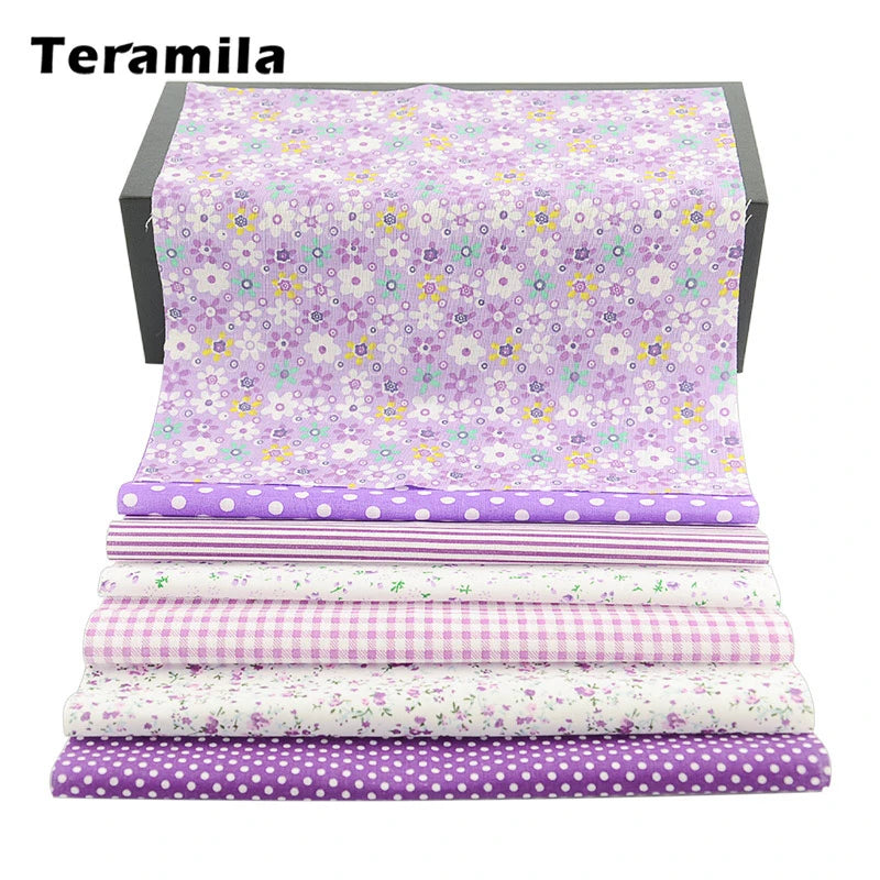 Teramila Flower Cotton Fabric – 20x25cm for Quilting & DIY Sewing
