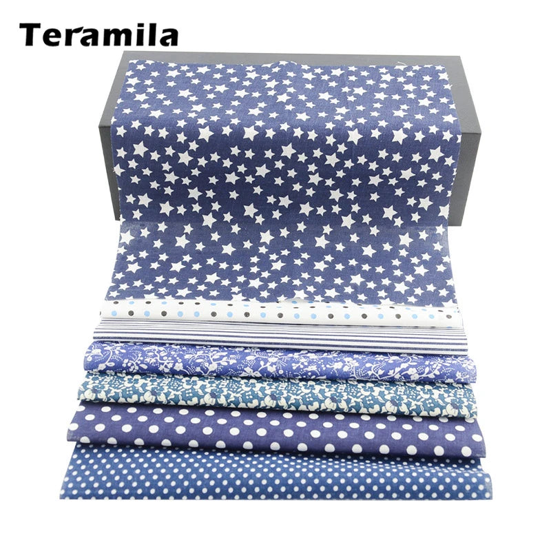 Teramila Flower Cotton Fabric – 20x25cm for Quilting & DIY Sewing