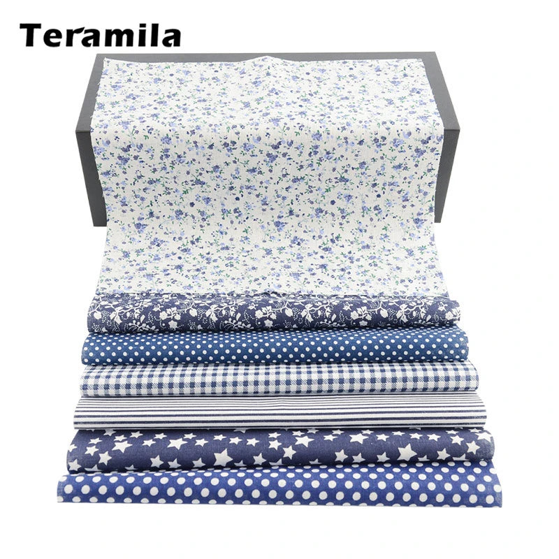 Teramila Flower Cotton Fabric – 20x25cm for Quilting & DIY Sewing