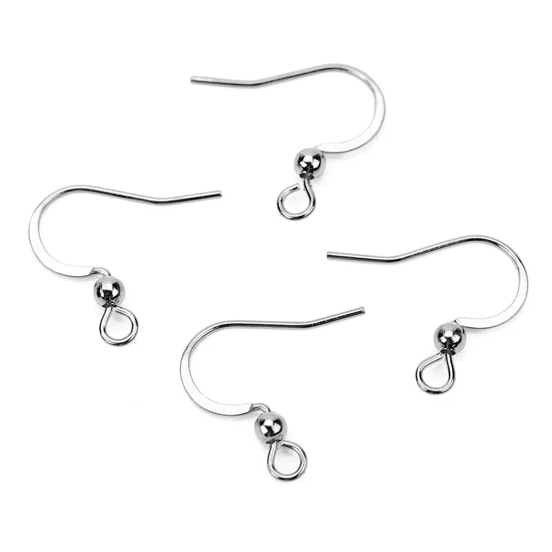 50pcs Stainless Steel Earring Hooks