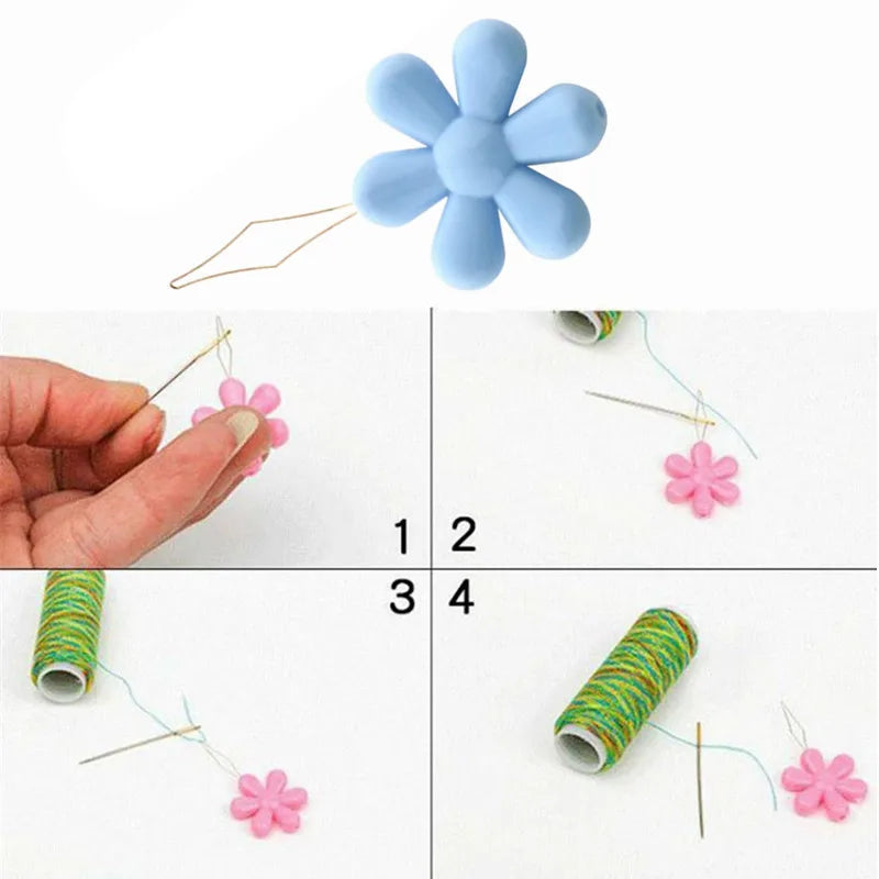10/20Pcs Flower-Shaped Easy Sewing Needle Threader Tool