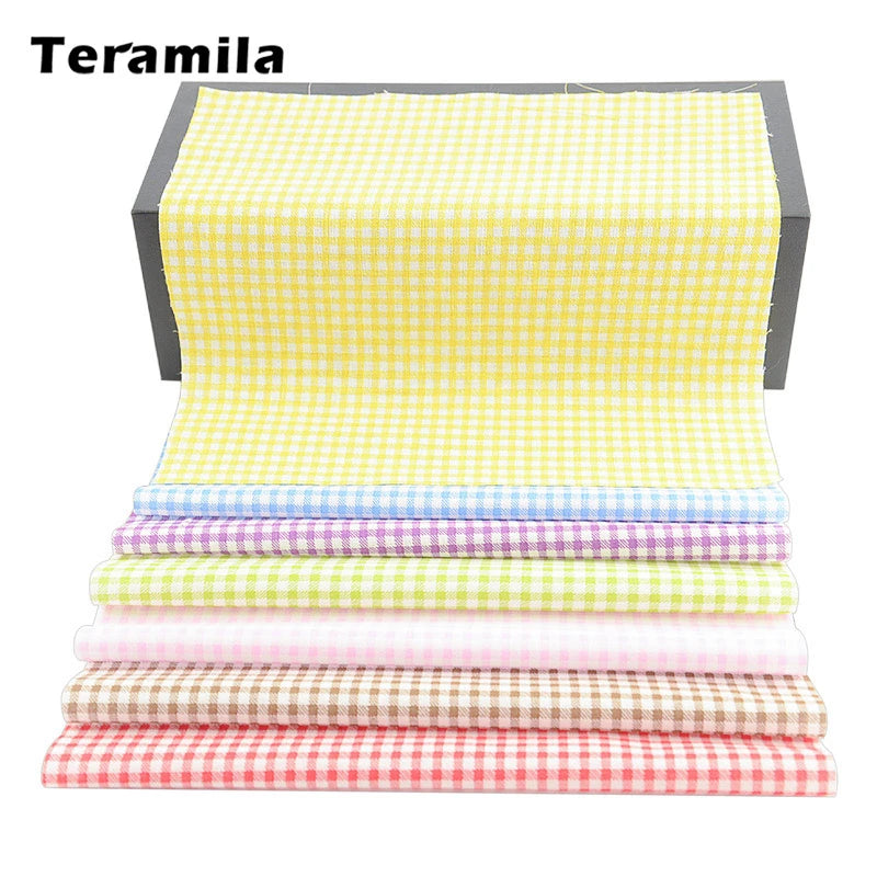 Teramila Flower Cotton Fabric – 20x25cm for Quilting & DIY Sewing