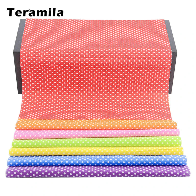 Teramila Flower Cotton Fabric – 20x25cm for Quilting & DIY Sewing