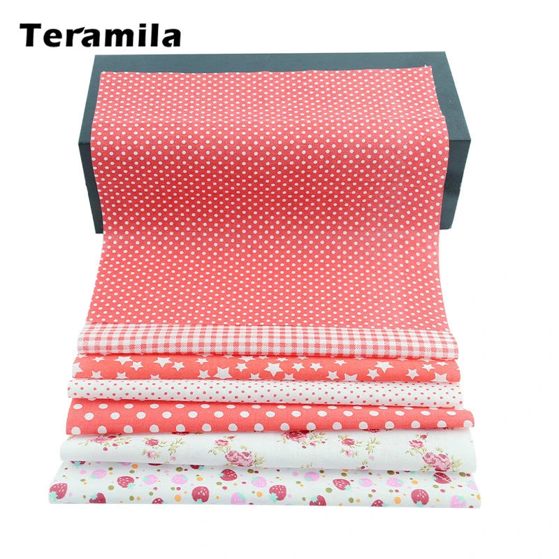 Teramila Flower Cotton Fabric – 20x25cm for Quilting & DIY Sewing