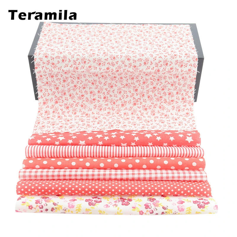 Teramila Flower Cotton Fabric – 20x25cm for Quilting & DIY Sewing
