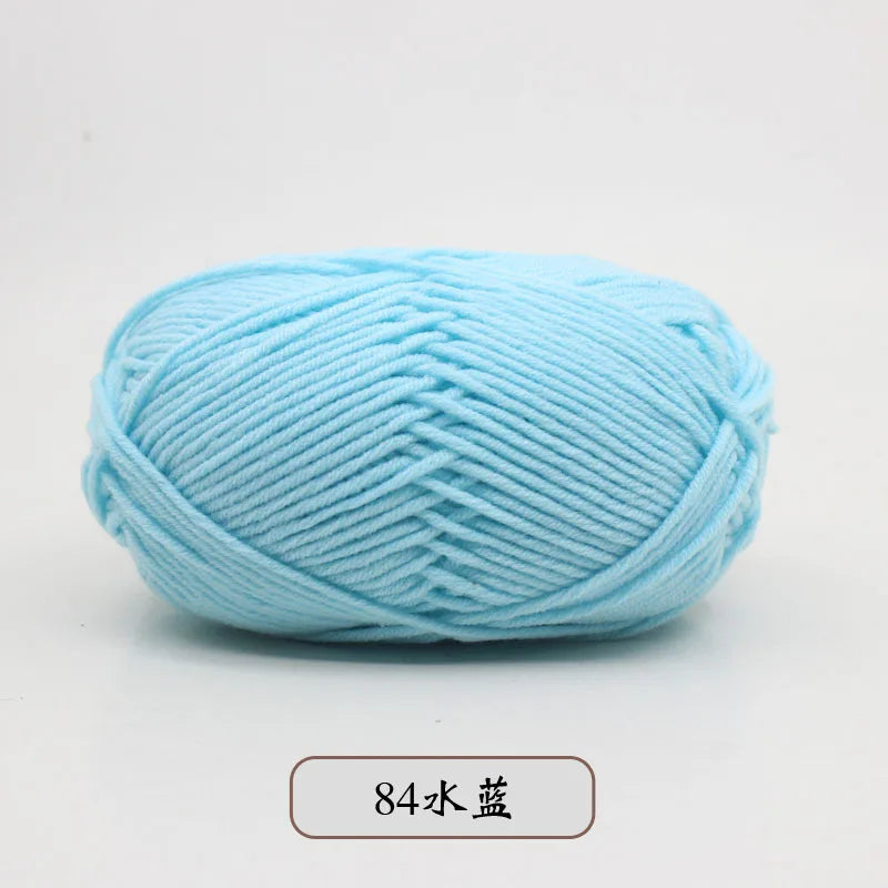 50g 5 Ply Milk Cotton Yarn – Soft Handwoven Knitting & Crochet Wool