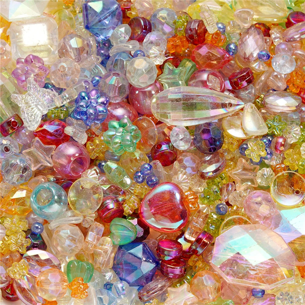 Mixed Acrylic Beads – Bowknot, Star, Heart & Butterfly DIY Jewelry