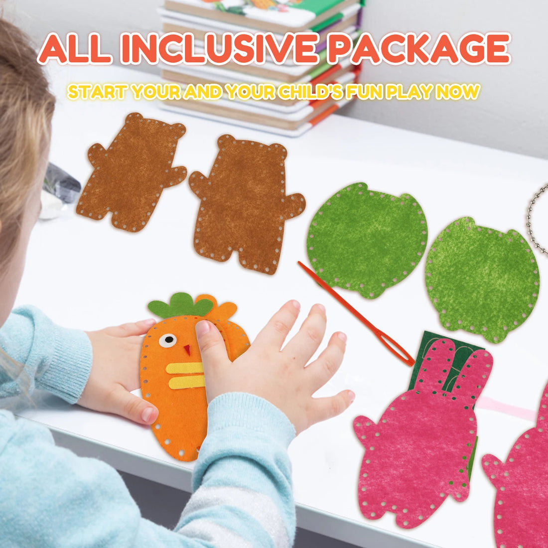 Forest Creatures DIY Sewing Felt Plush Kit for Kids