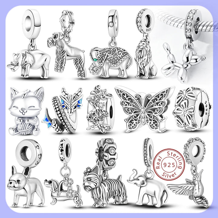 925 Sterling Silver Animal Charms