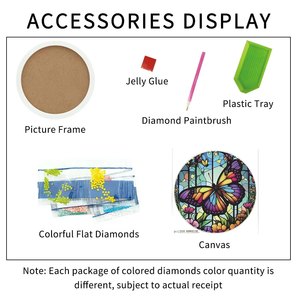 5D DIY Butterfly Diamond Painting Kit – Craft for Children