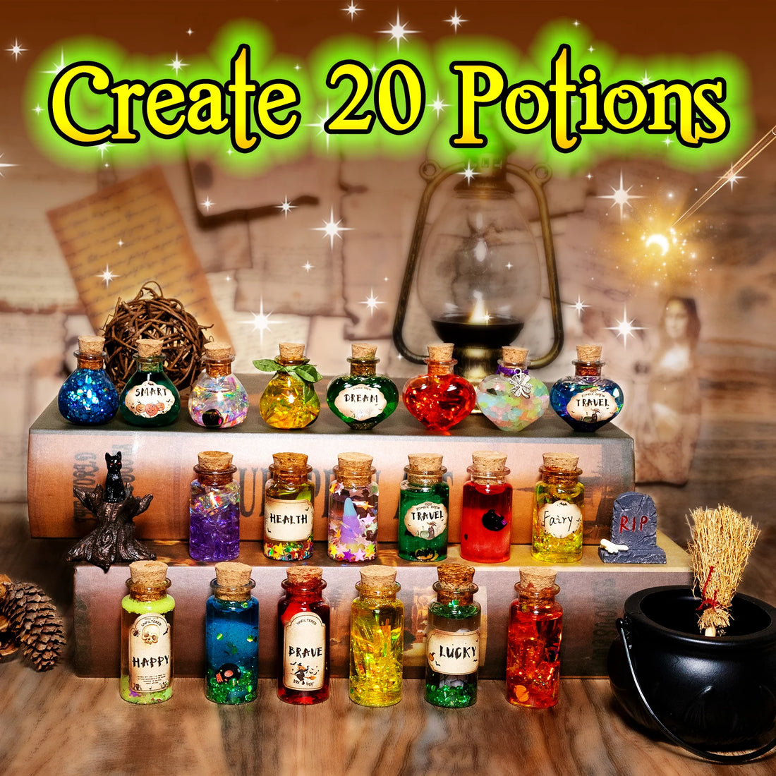DIY Magical Potions Kit – Color-Changing Witch Craft Set for Kids