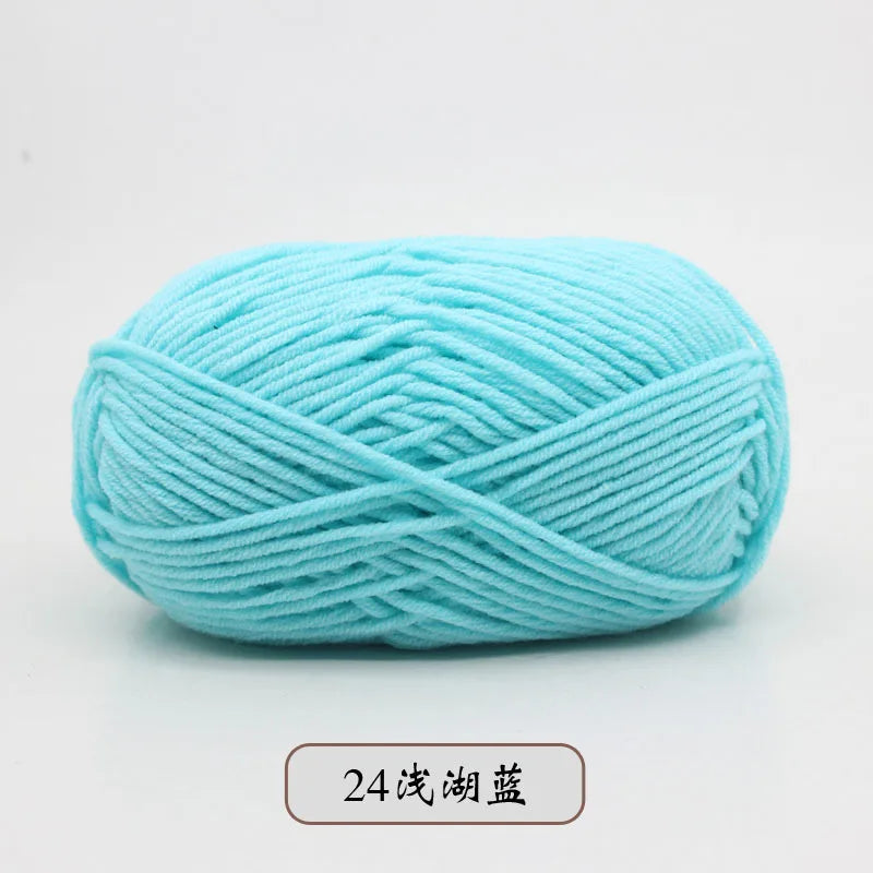 50g 5 Ply Milk Cotton Yarn – Soft Handwoven Knitting & Crochet Wool