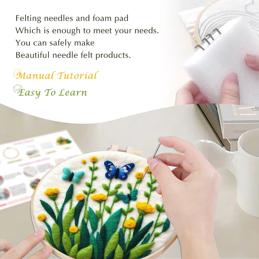 GATYZTORY DIY Wool Felting Painting Kit