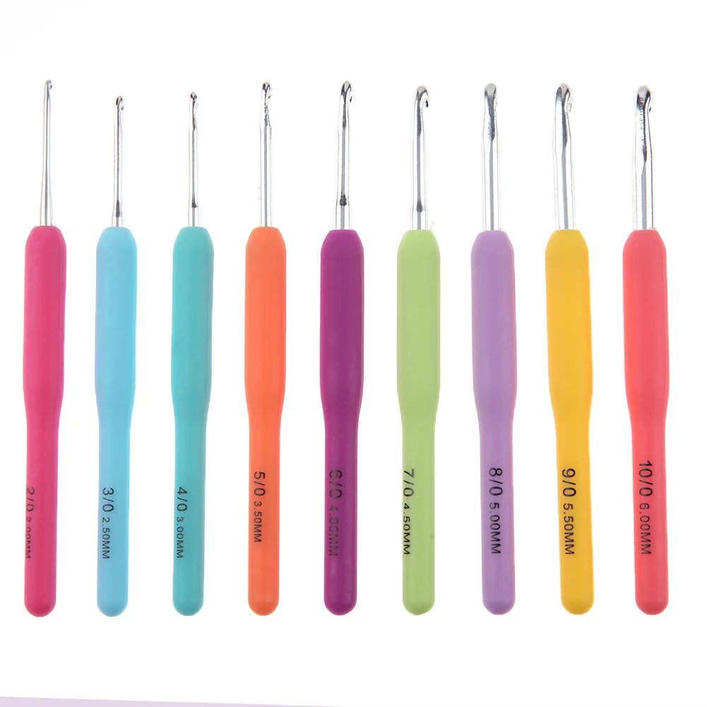 14pcs Aluminum Knitting Needles Set