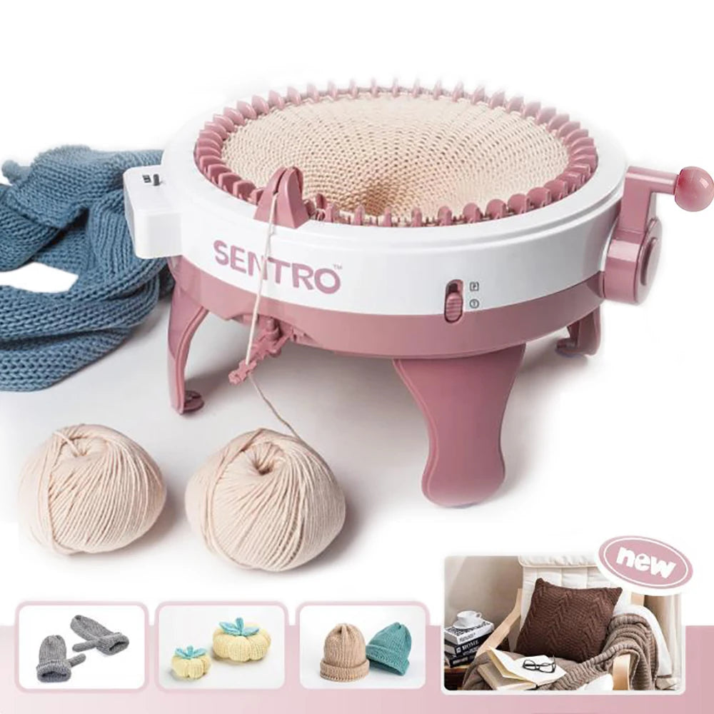 48-Needle Handmade Knitting Machine – Wool Loom for Scarves, Sweaters & Hats