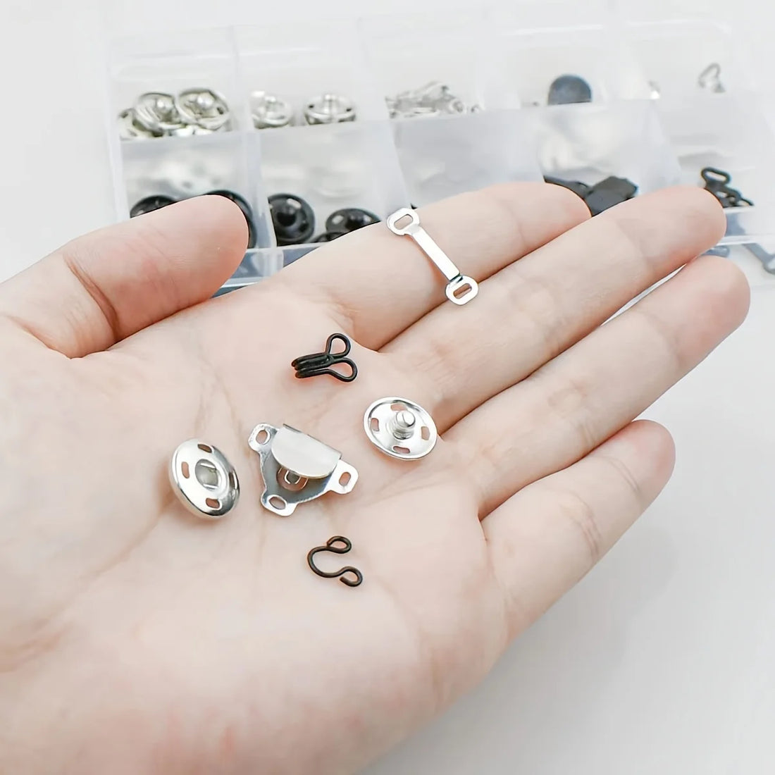 50 Pairs Metal Skirt & Pants Hooks Set