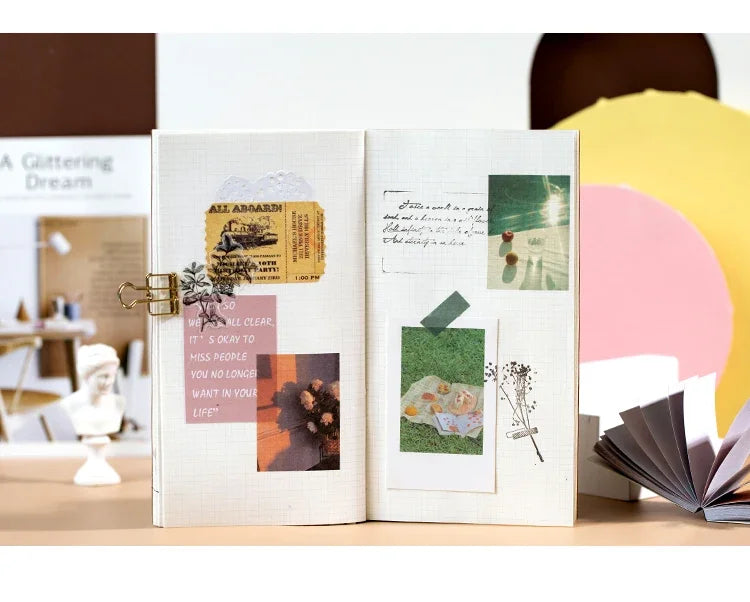 Vintage Scrapbook Paper & Sticker Set