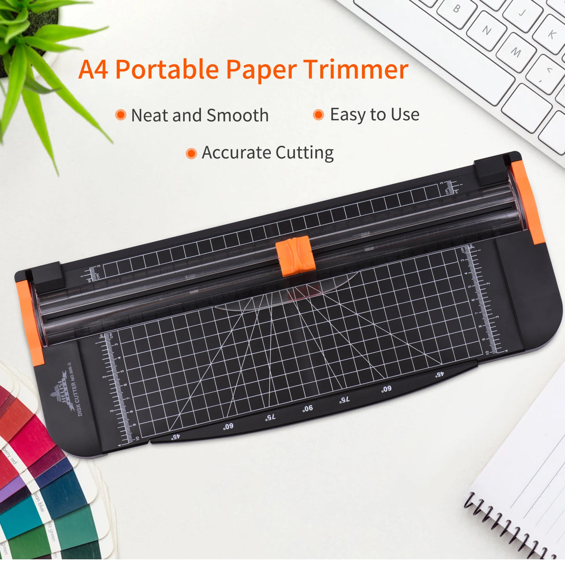 A4 Portable Paper Trimmer – 12.2” Craft & Photo Cutter