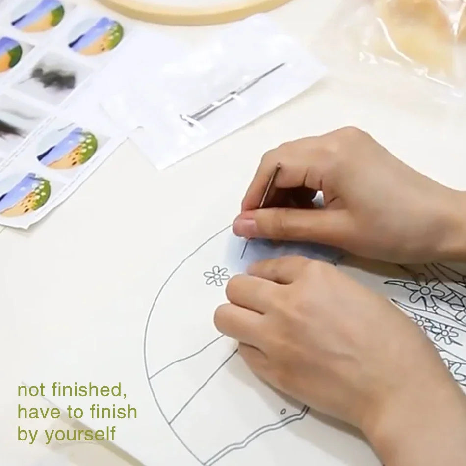 GATYZTORY DIY Wool Felting Painting Kit