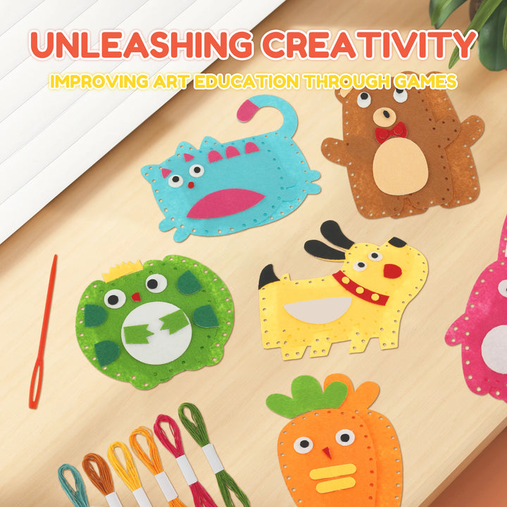 Forest Creatures DIY Sewing Felt Plush Kit for Kids
