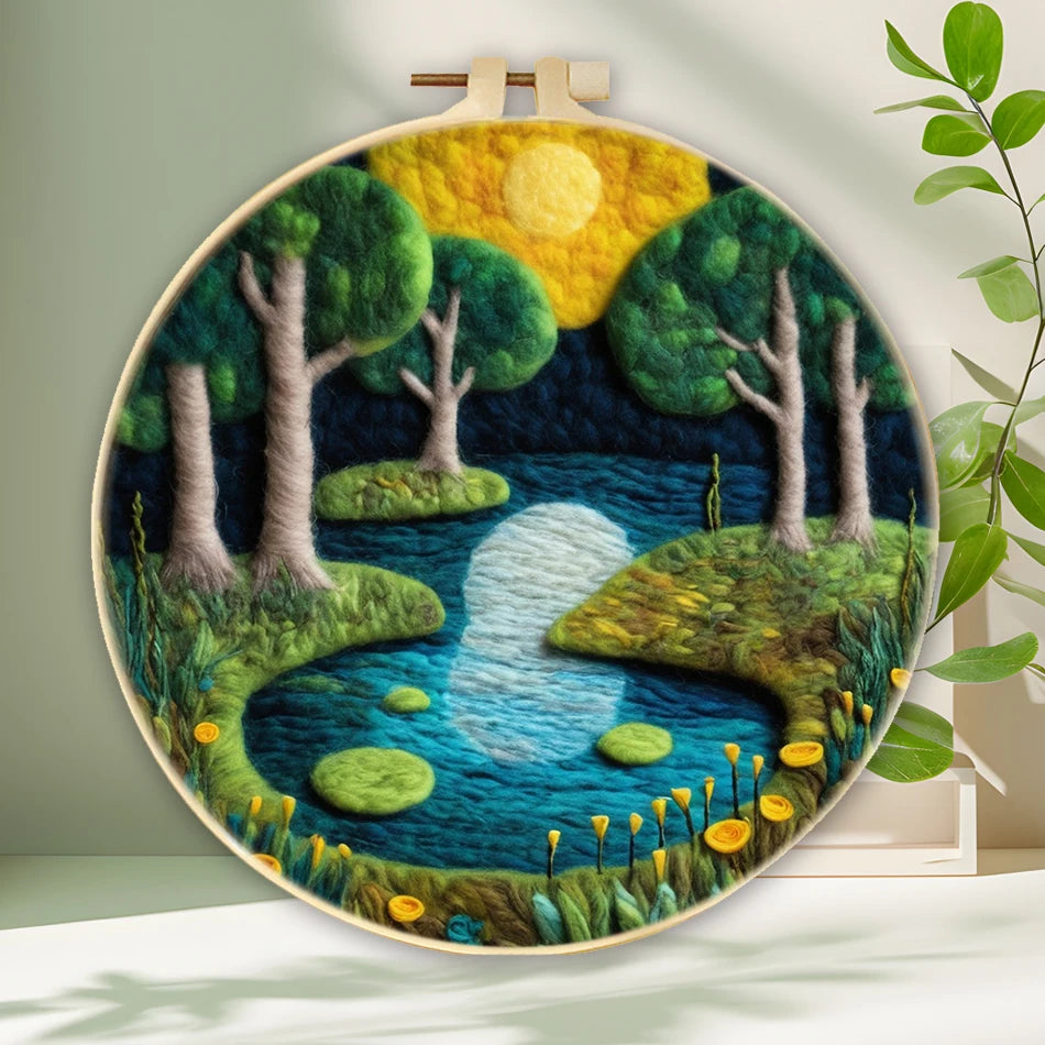 GATYZTORY DIY Wool Felting Painting Kit