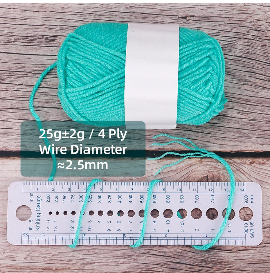 4 Ply Milk Cotton Yarn Set – 25/50pcs Soft Knitting & Crochet Threads