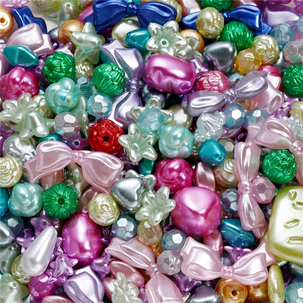 Mixed Acrylic Beads – Bowknot, Star, Heart & Butterfly DIY Jewelry