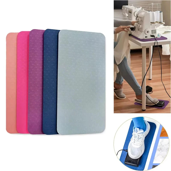 Sewing Machine Foot Pedal Mat – Non-Slip Rubber Vibration Reducer