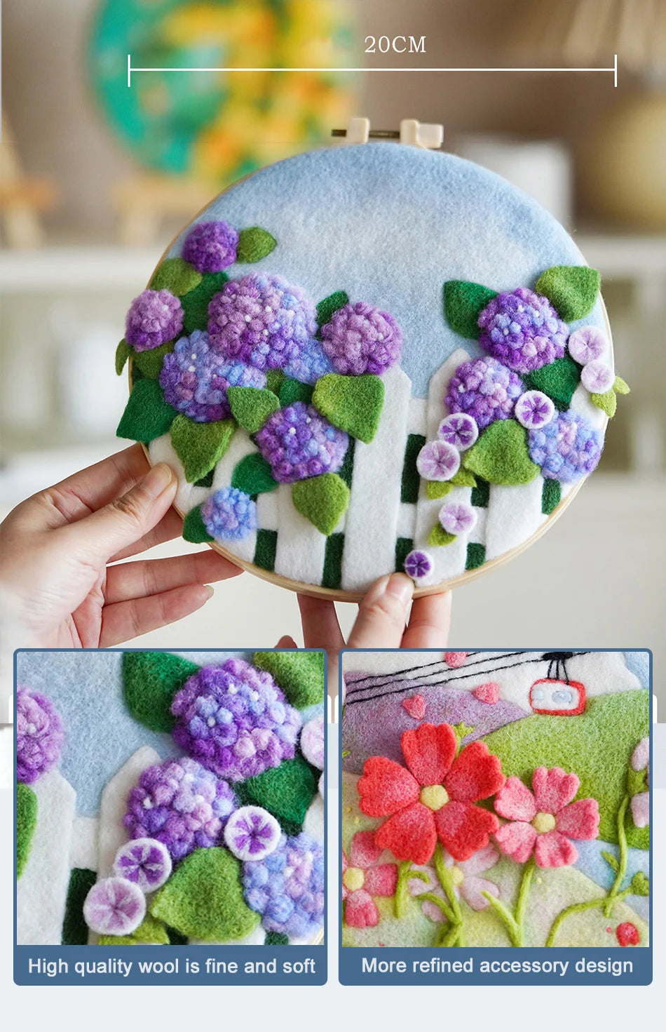 GATYZTORY DIY Wool Felting Painting Kit