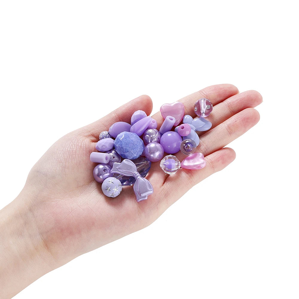 Mixed Acrylic Beads – Bowknot, Star, Heart & Butterfly DIY Jewelry