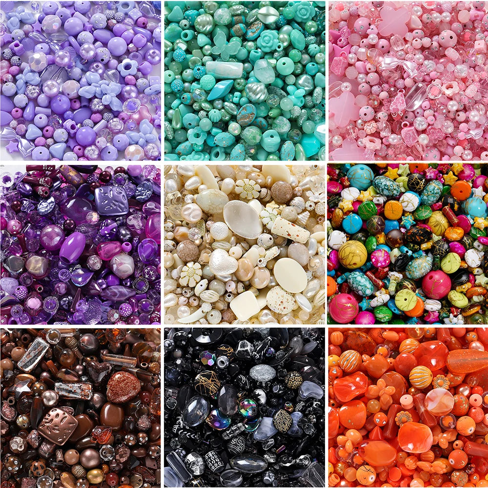 Mixed Acrylic Beads – Bowknot, Star, Heart & Butterfly DIY Jewelry