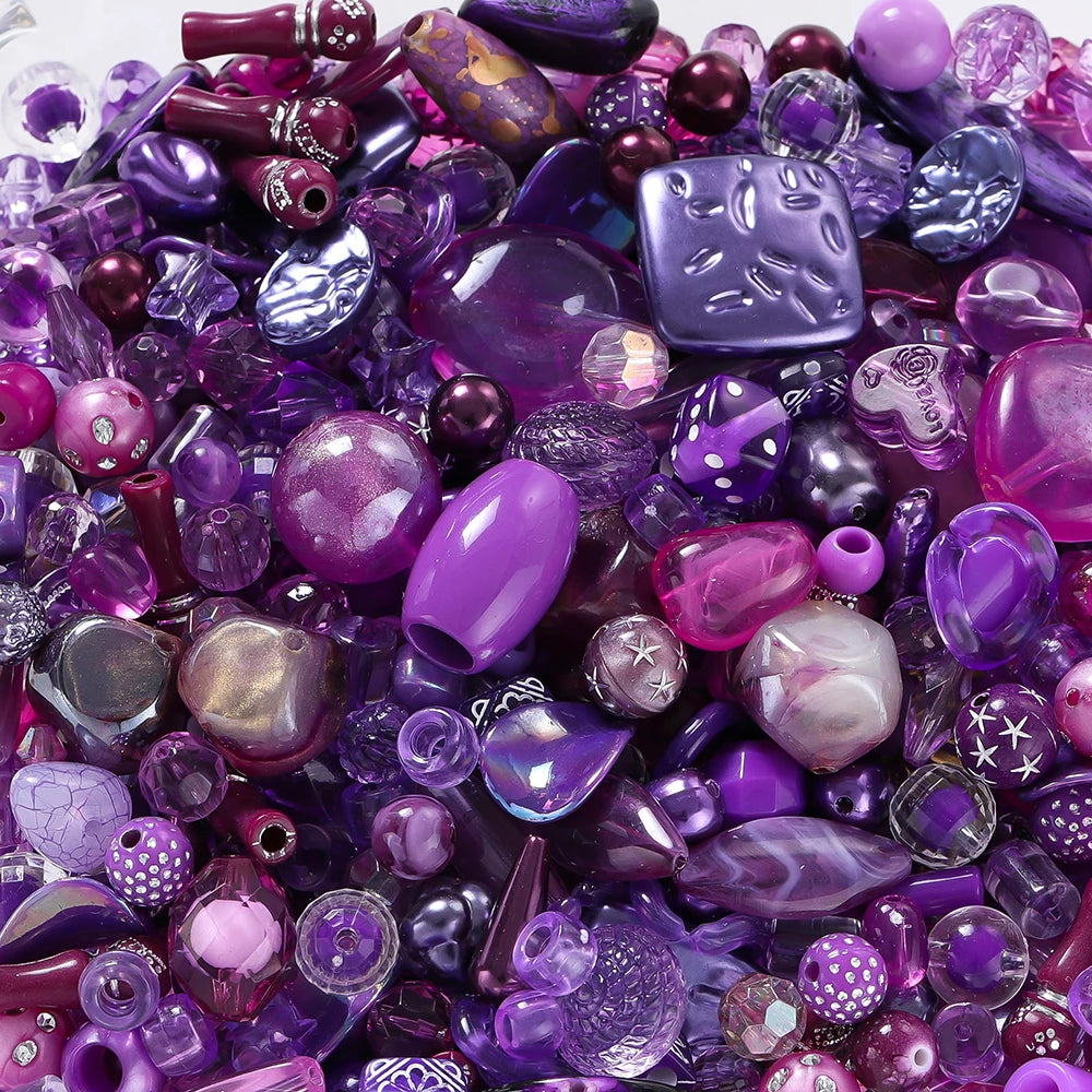 Mixed Acrylic Beads – Bowknot, Star, Heart & Butterfly DIY Jewelry