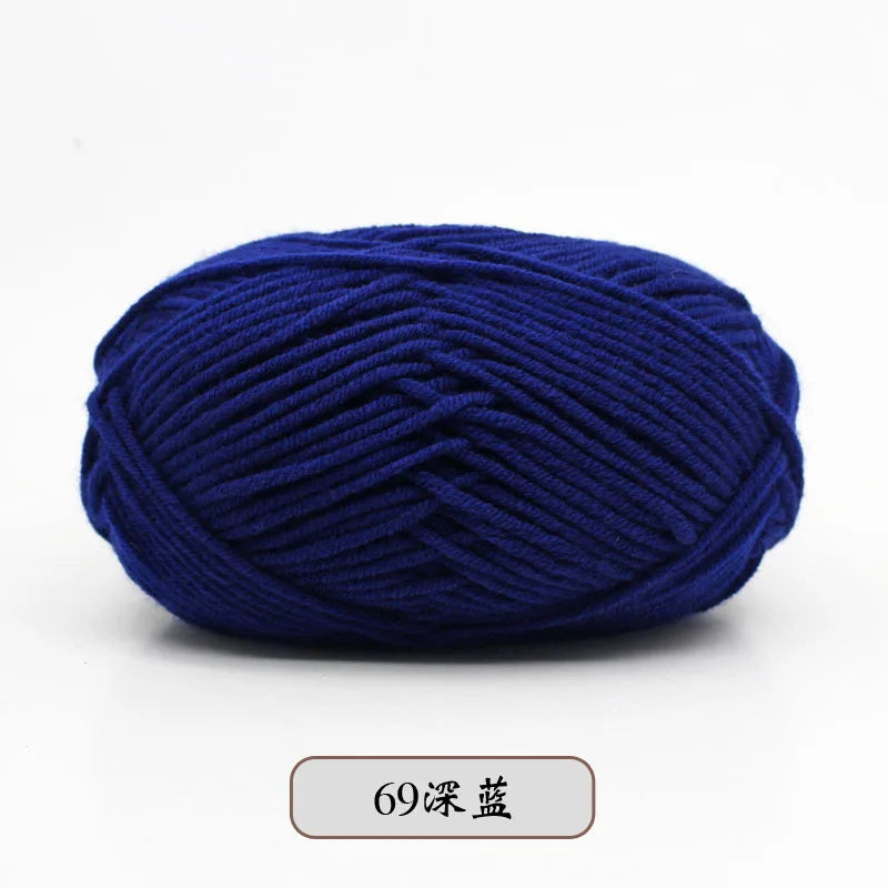 50g 5 Ply Milk Cotton Yarn – Soft Handwoven Knitting & Crochet Wool