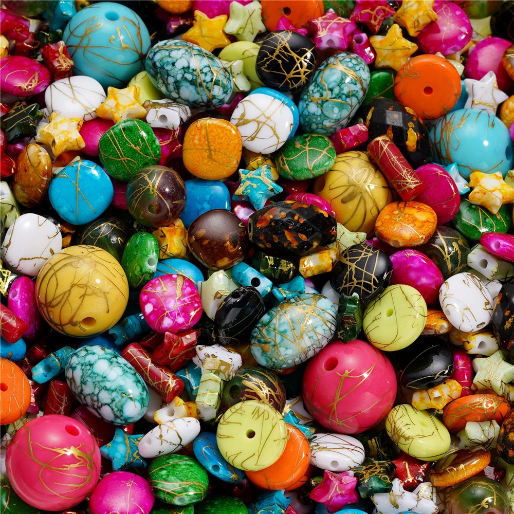 Mixed Acrylic Beads – Bowknot, Star, Heart & Butterfly DIY Jewelry