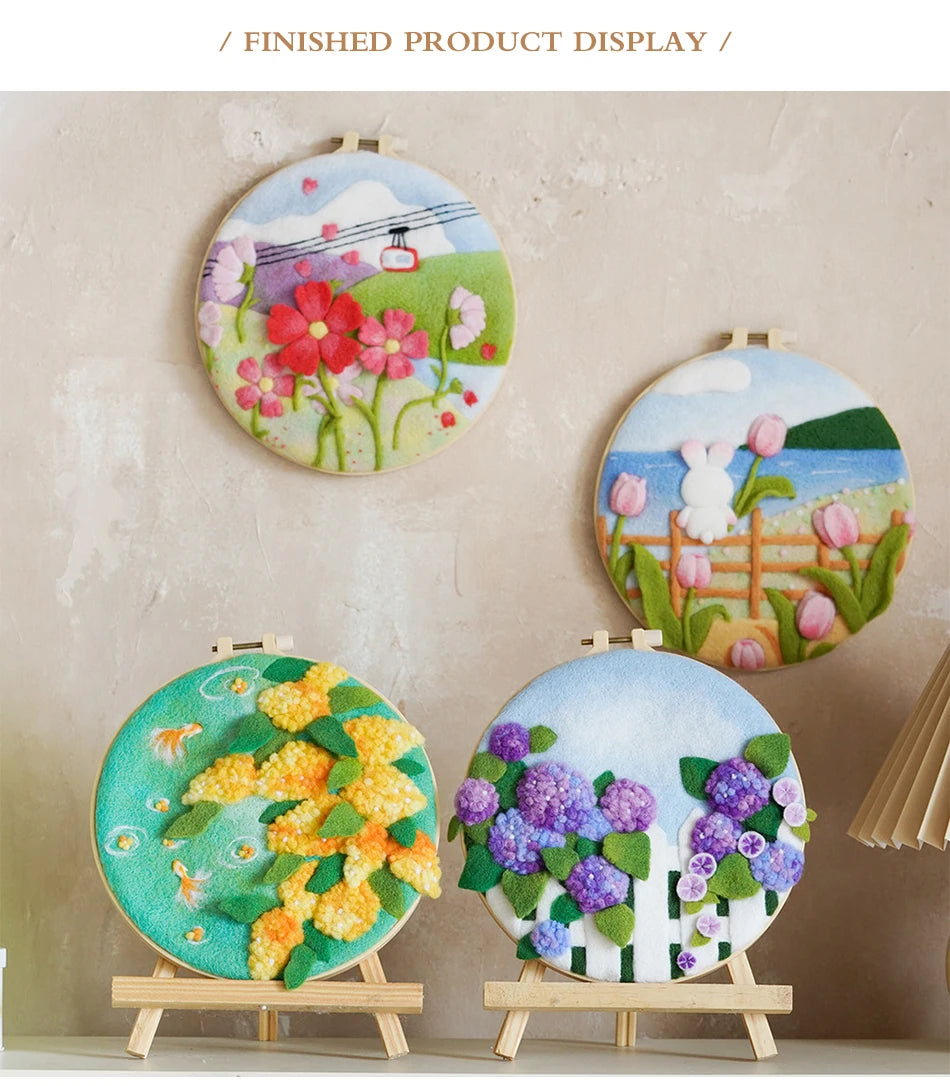 GATYZTORY DIY Wool Felting Painting Kit