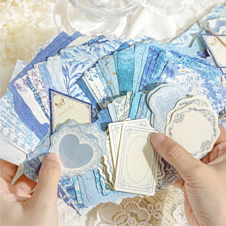 JIANQI 100pcs Vintage Scrapbooking Paper Kit