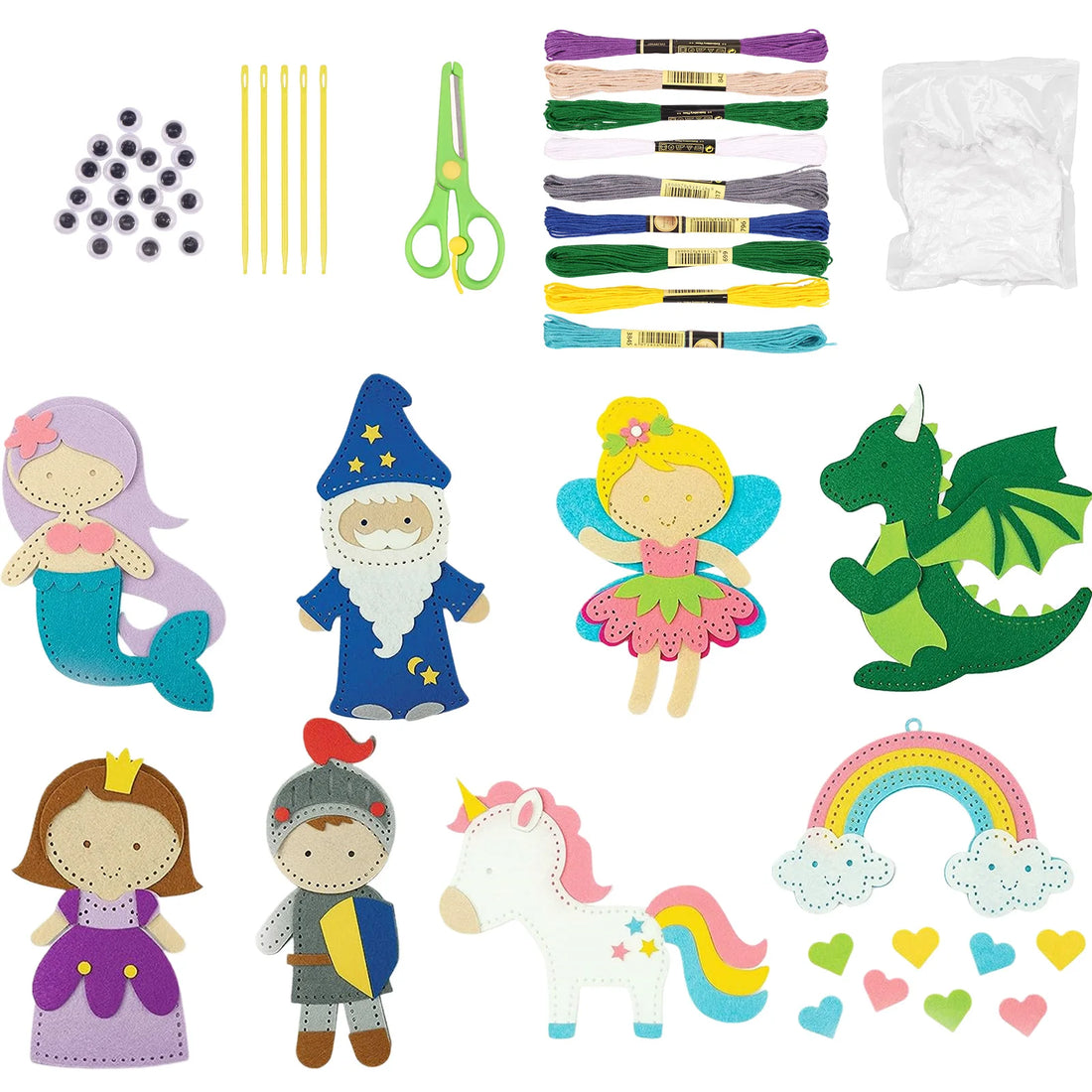 Forest Creatures DIY Sewing Felt Plush Kit for Kids
