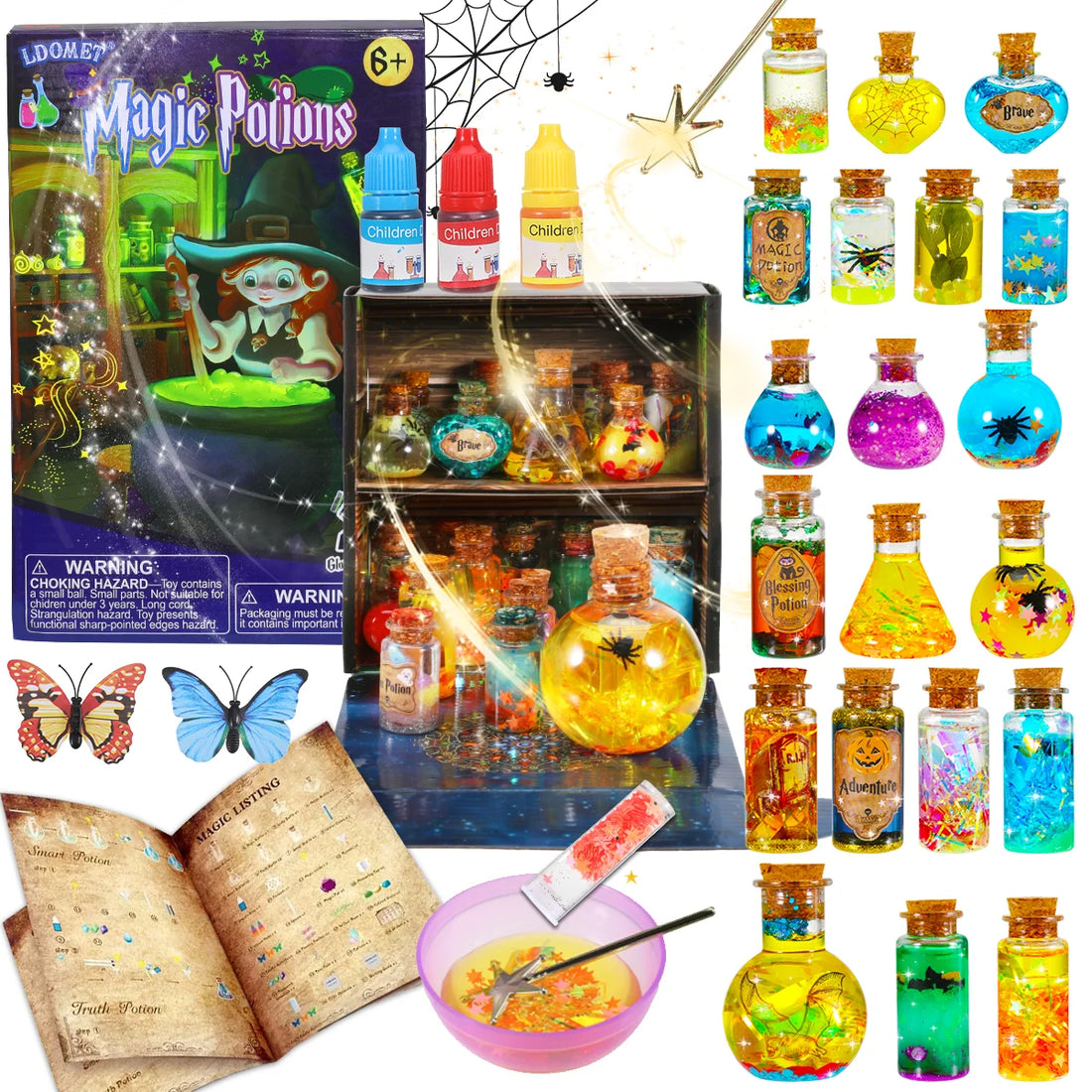 DIY Magical Potions Kit – Color-Changing Witch Craft Set for Kids