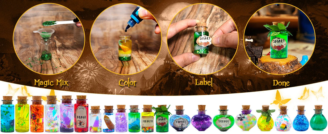 DIY Magical Potions Kit – Color-Changing Witch Craft Set for Kids