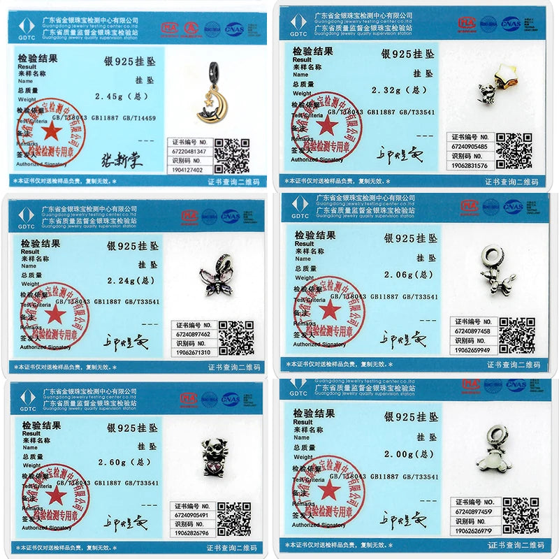 925 Sterling Silver Animal Charms