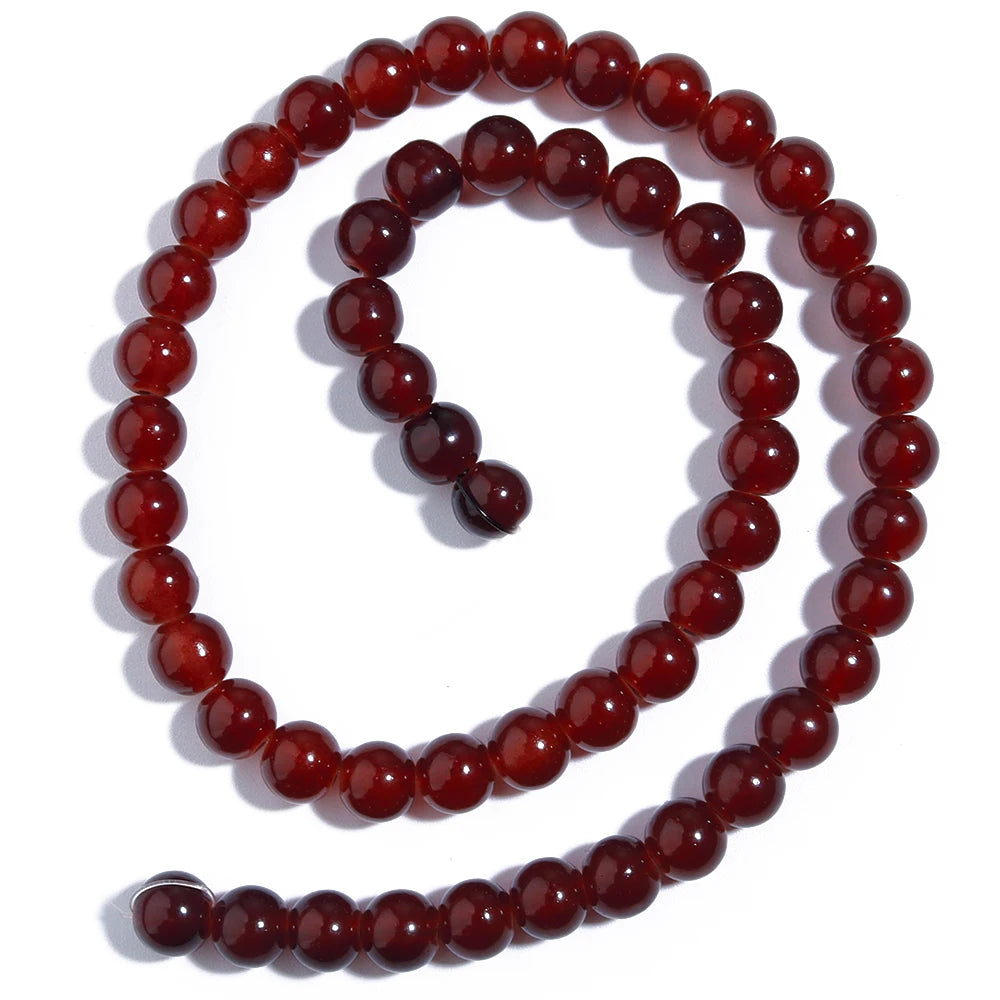 6/8mm Solid Color Glass Beads