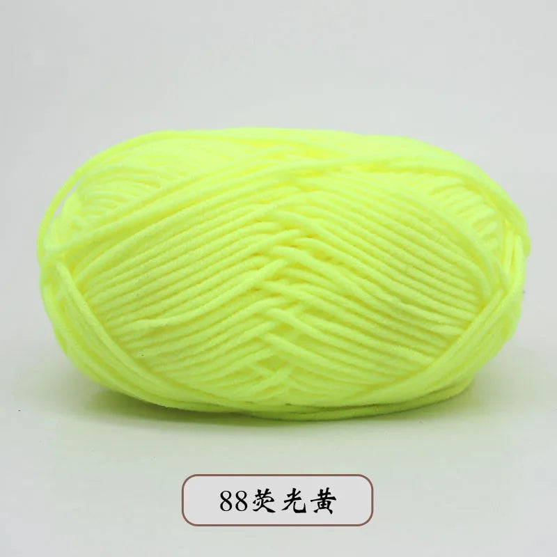 50g 5 Ply Milk Cotton Yarn – Soft Handwoven Knitting & Crochet Wool