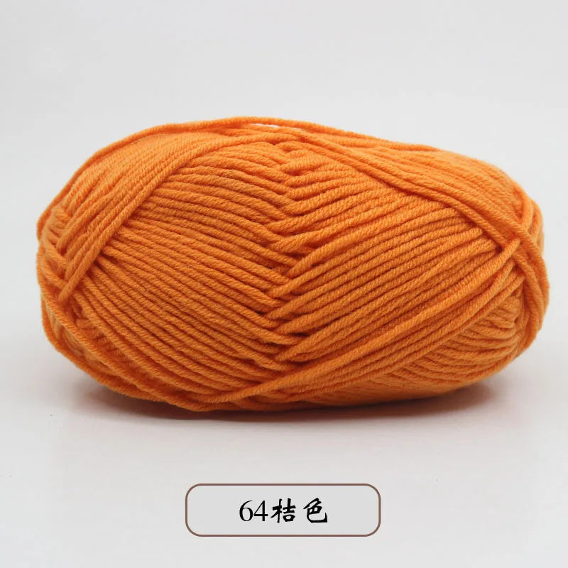 50g 5 Ply Milk Cotton Yarn – Soft Handwoven Knitting & Crochet Wool