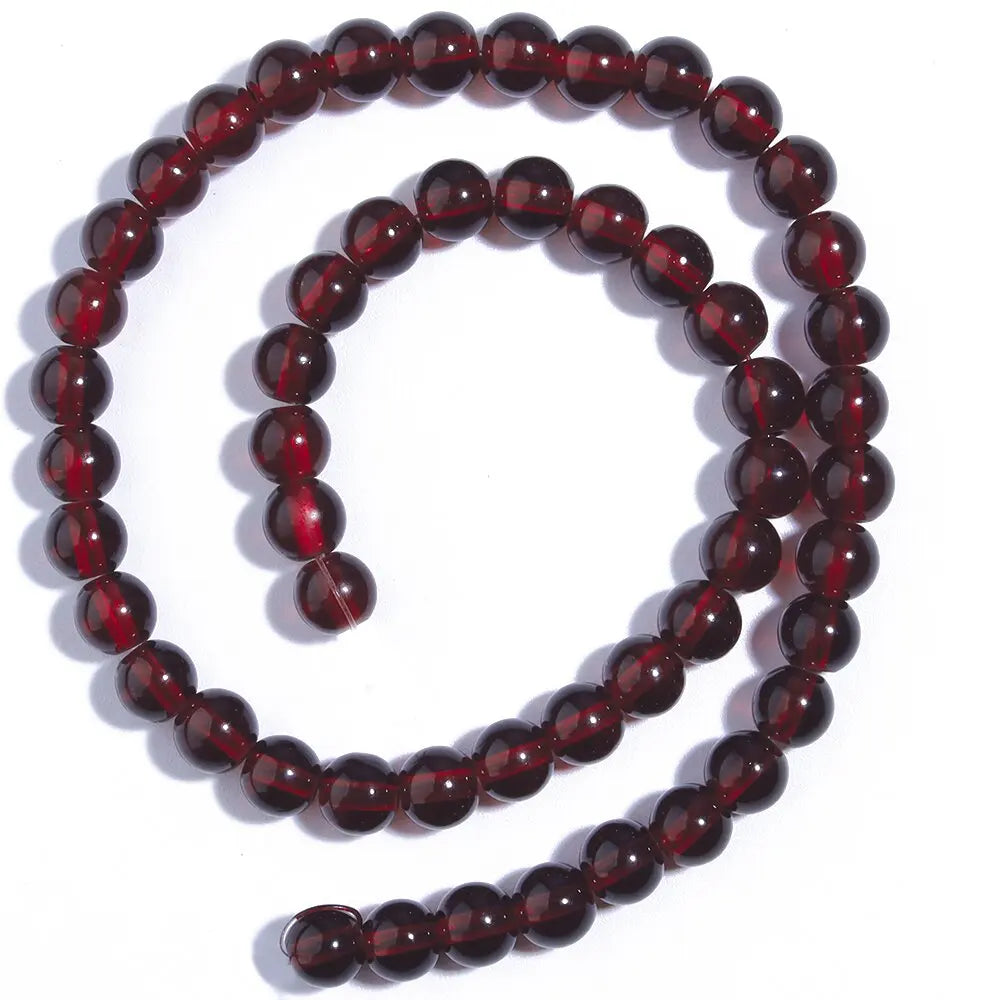 6/8mm Solid Color Glass Beads