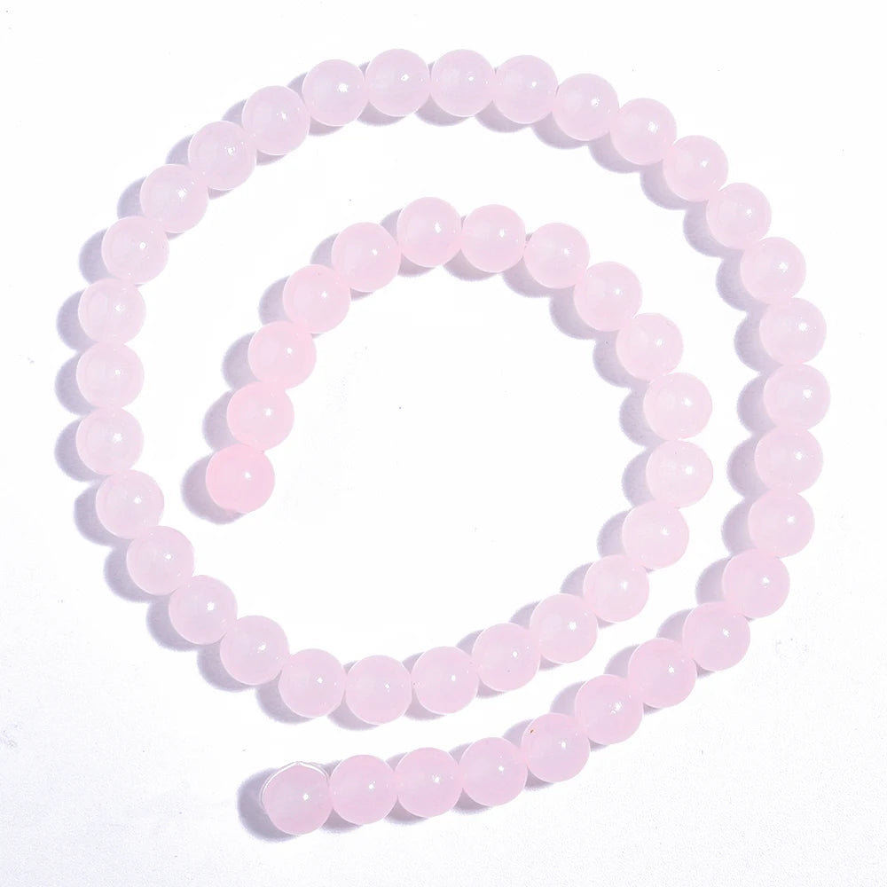 6/8mm Solid Color Glass Beads