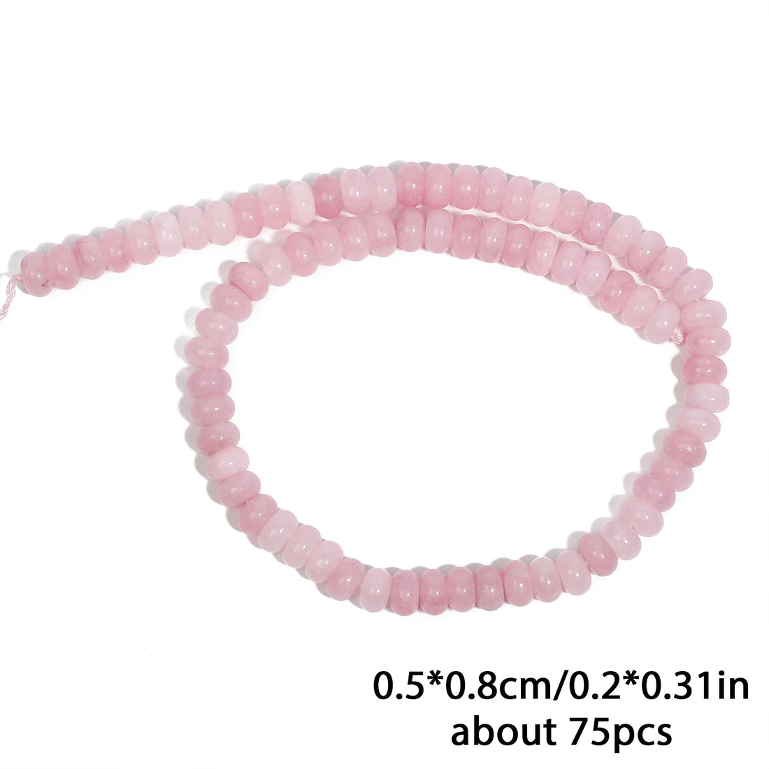 5x8mm Natural Jade Quartz Rondelle Beads