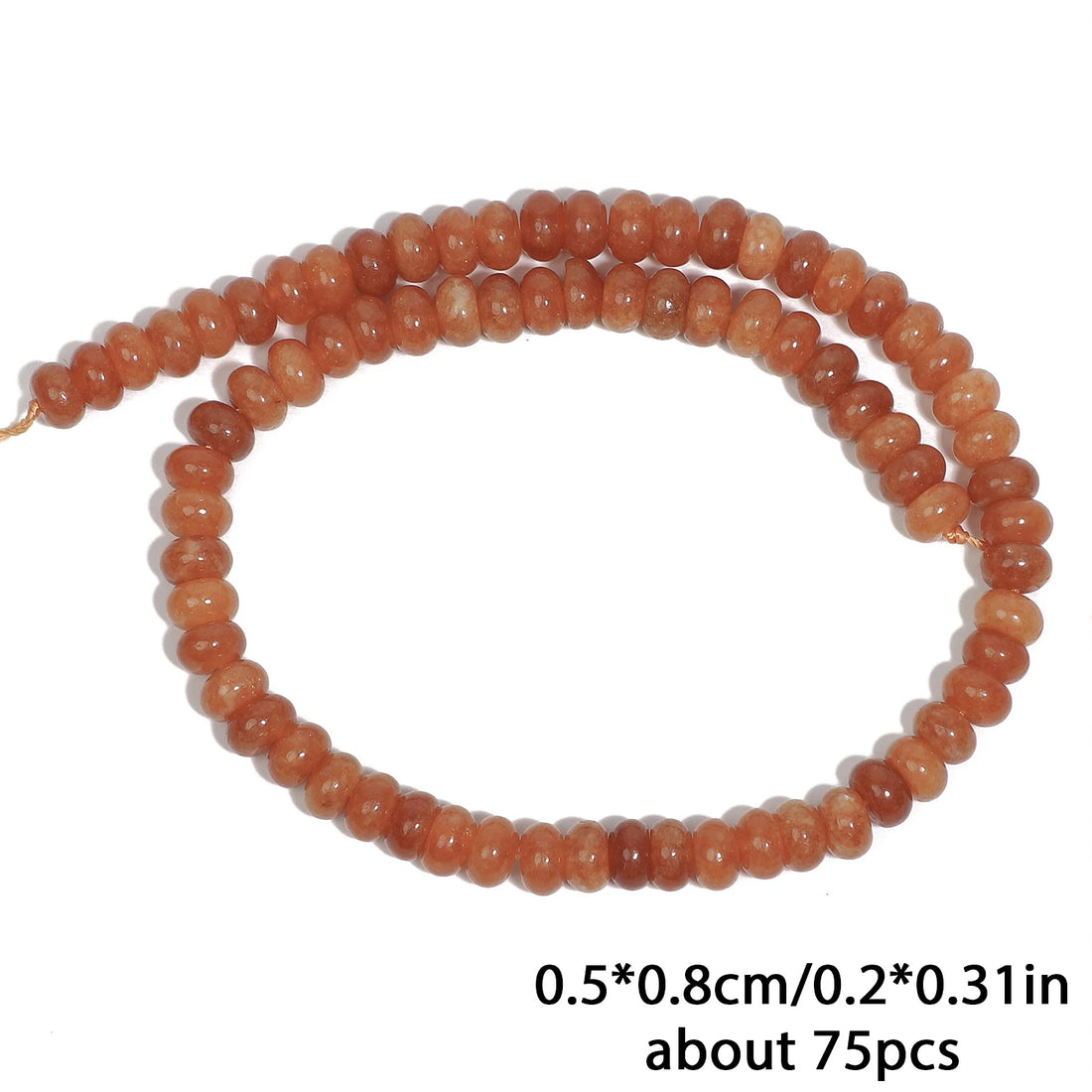 5x8mm Natural Jade Quartz Rondelle Beads