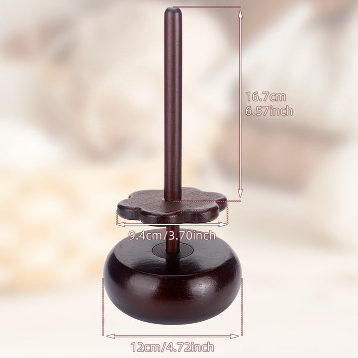 Premium 360° Rotating Wooden Yarn Holder