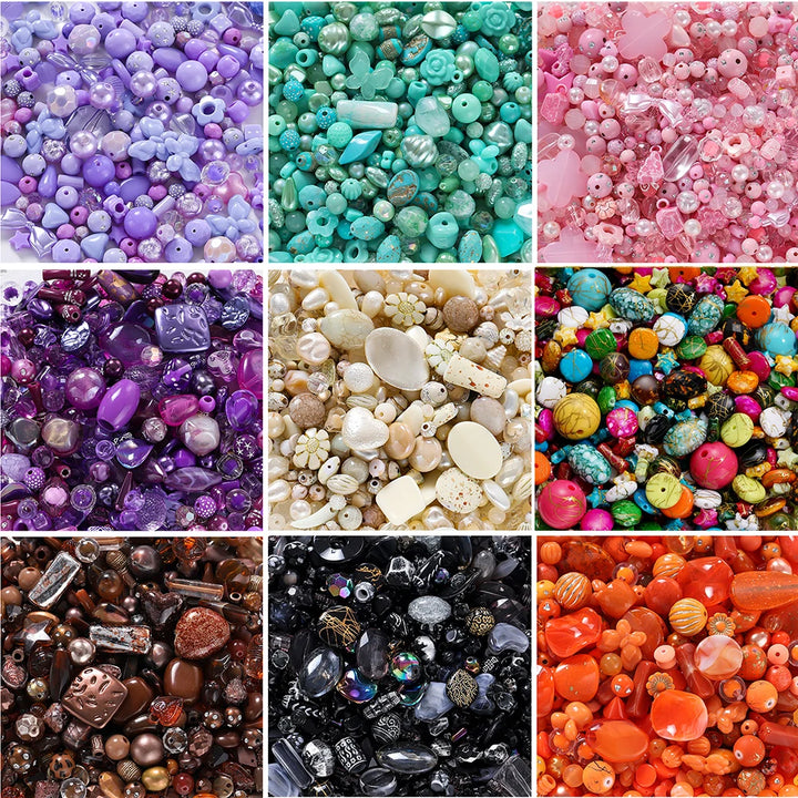 Mixed Acrylic Beads – Bowknot, Star, Heart & Butterfly DIY Jewelry